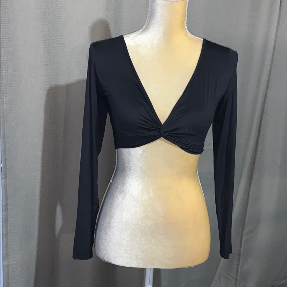 SOLD!!! Black Soft Crop top